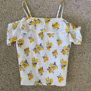 Girl Abercrombie Kids Off the Shoulder Spaghetti Strap Top - Size 11/12